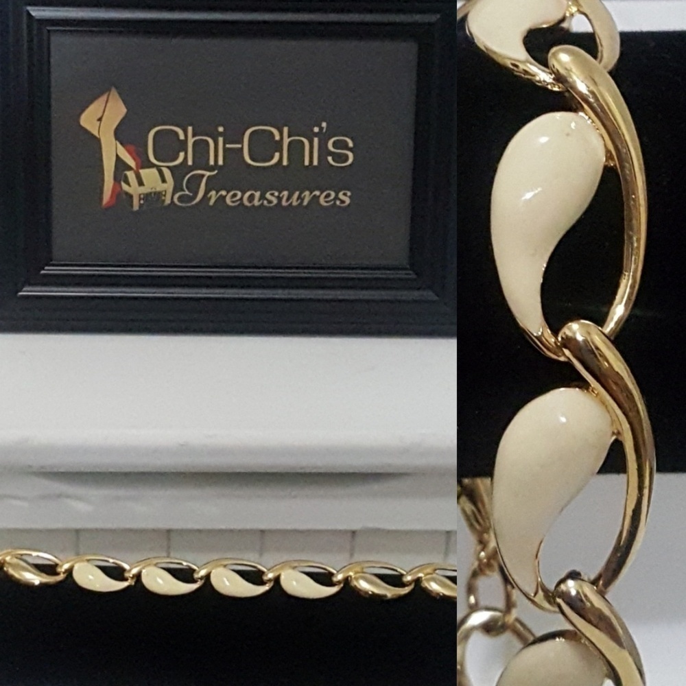 GOLD & IVORY LINK BRACELET